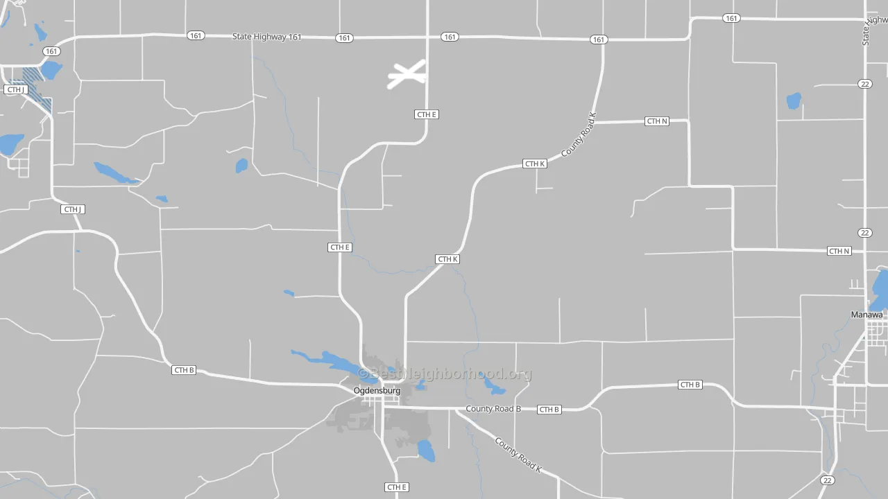 Transit Grade map of 54962, WI