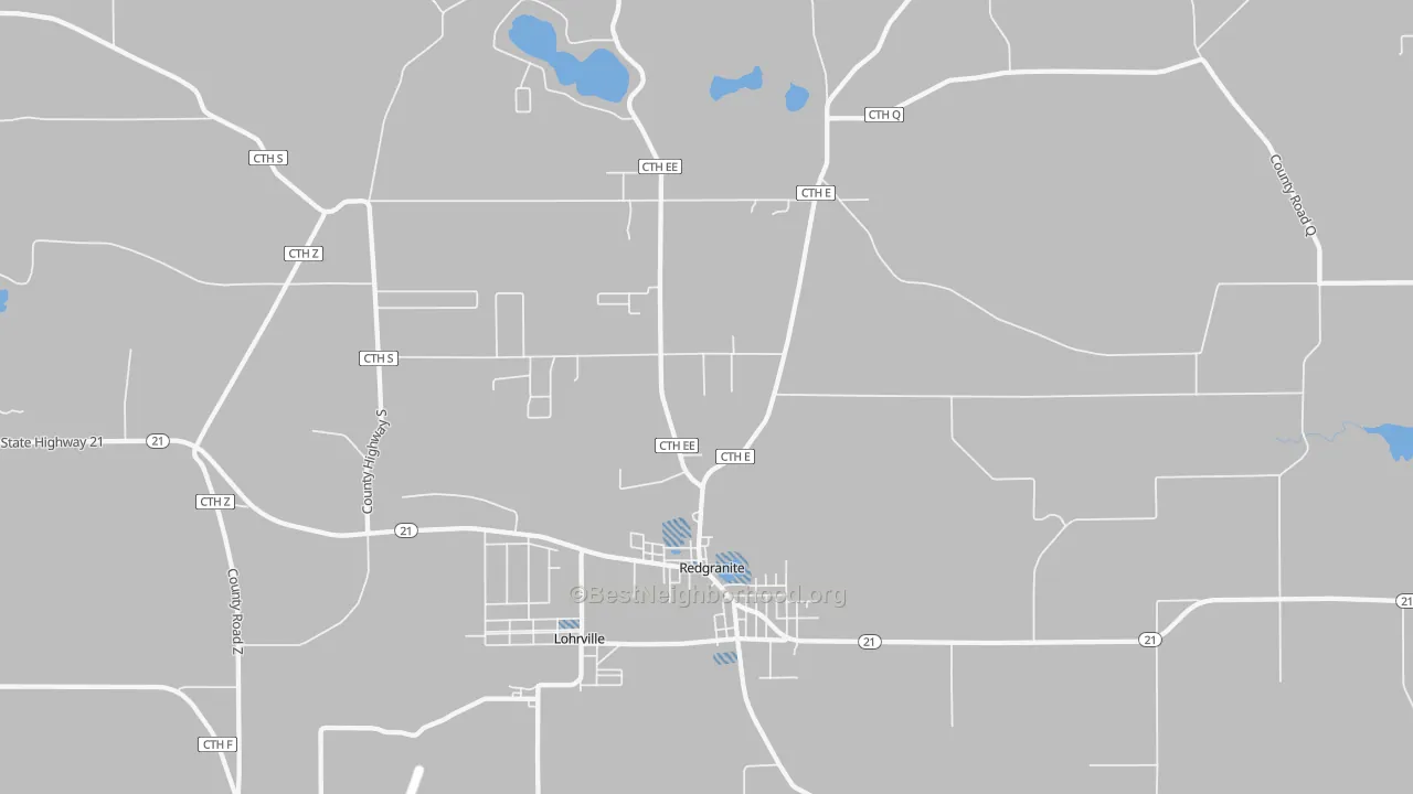 Transit Grade map of 54970, WI