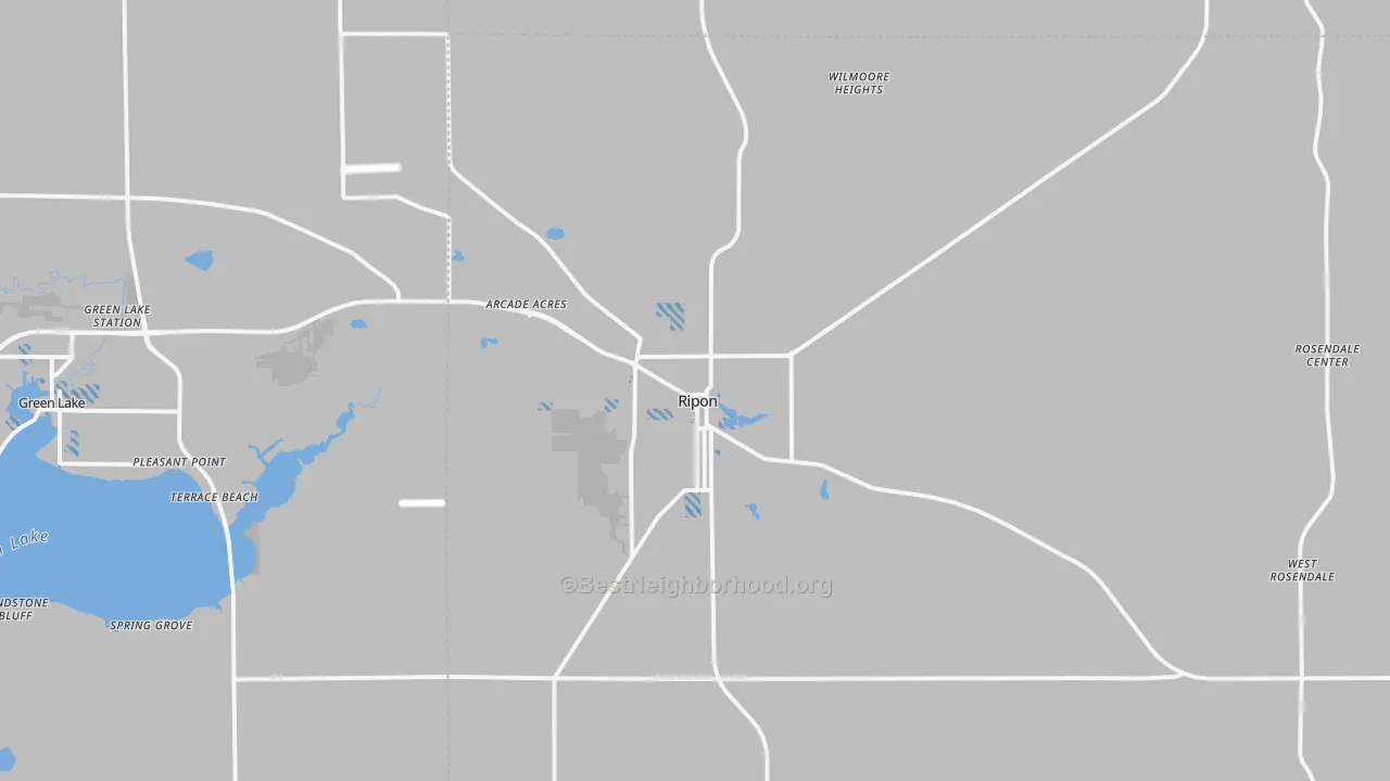 Transit Grade map of 54971, WI