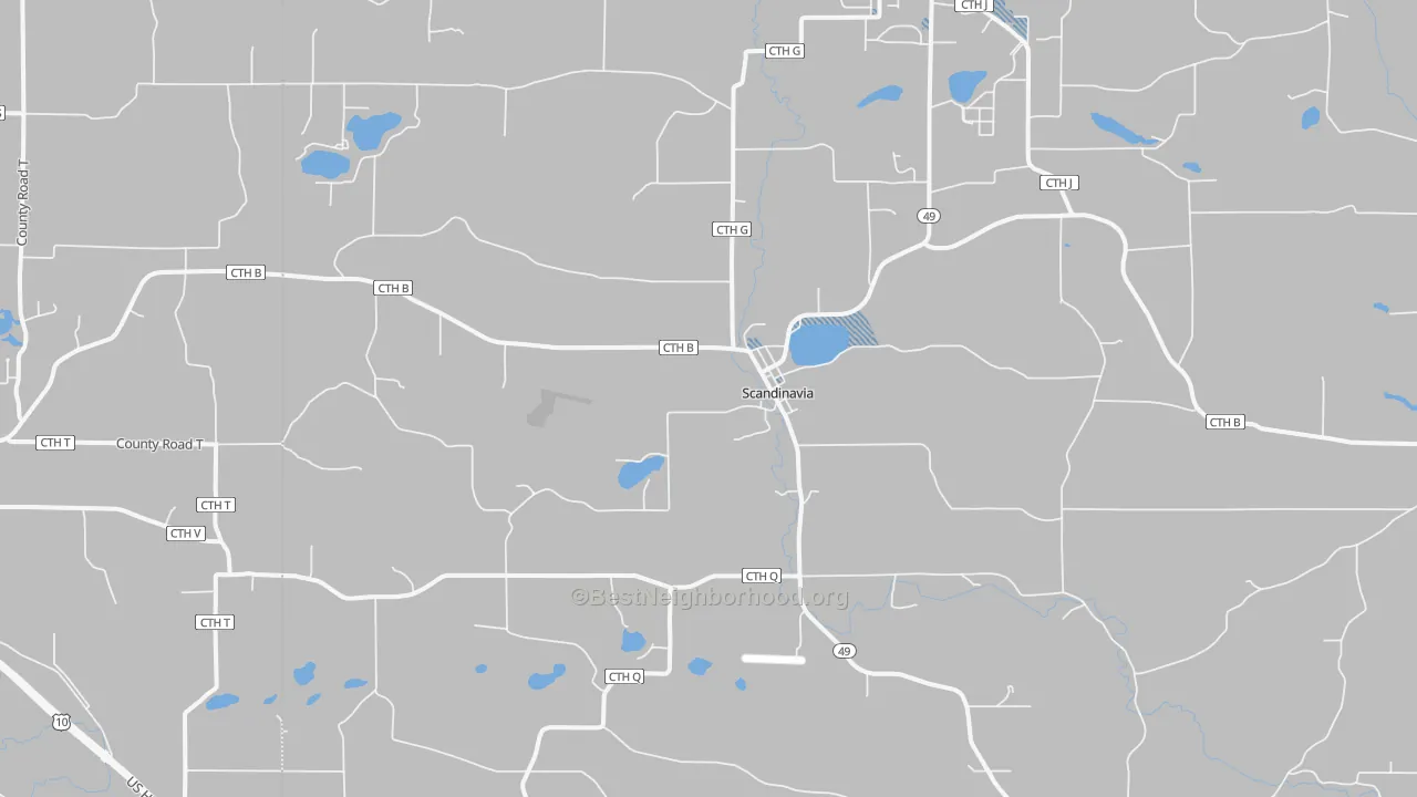 Transit Grade map of 54977, WI