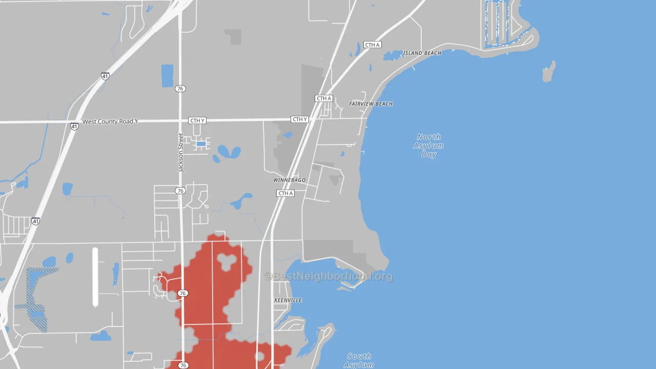 Transit Grade map of 54985, WI