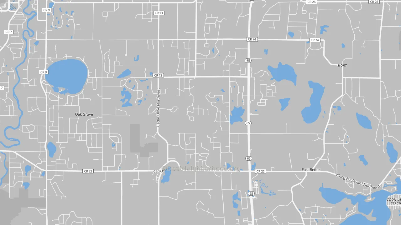 Transit Grade map of 55011, MN