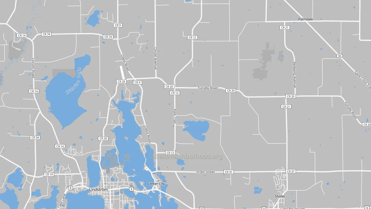 Transit Grade map of 55012, MN
