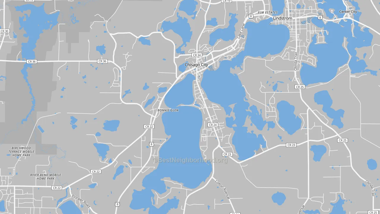 Transit Grade map of 55013, MN
