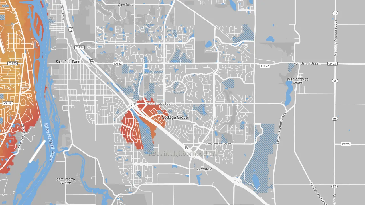 Transit Grade map of 55016, MN