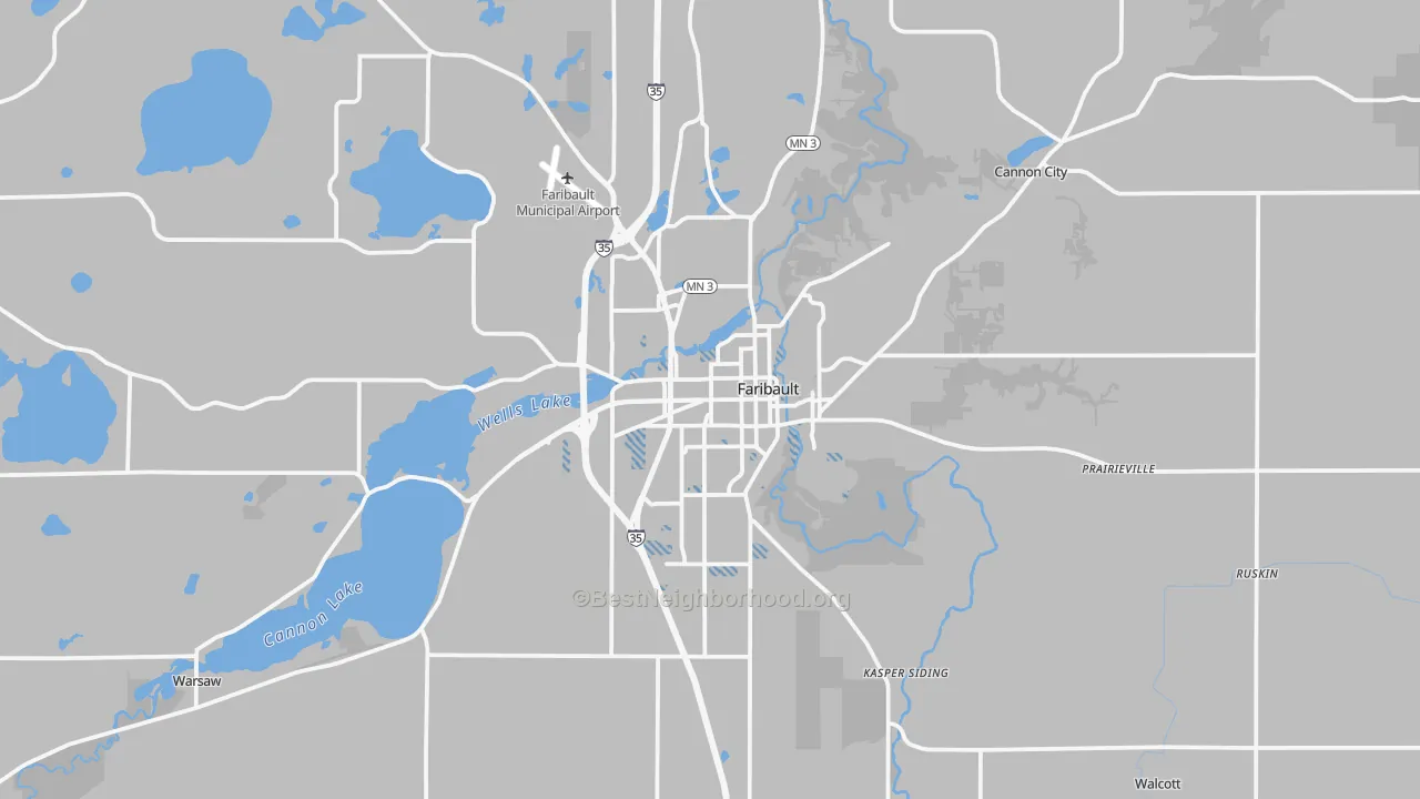 Transit Grade map of 55021, MN