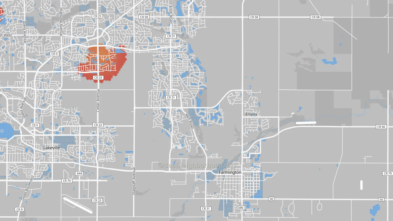 Transit Grade map of 55024, MN