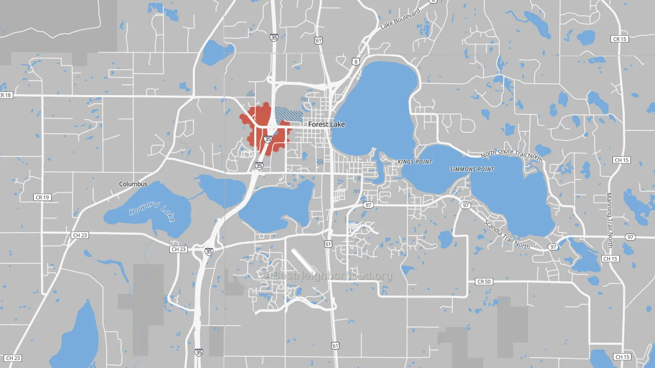 Transit Grade map of 55025, MN