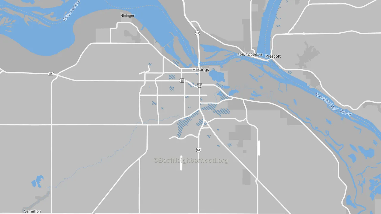 Transit Grade map of 55033, MN