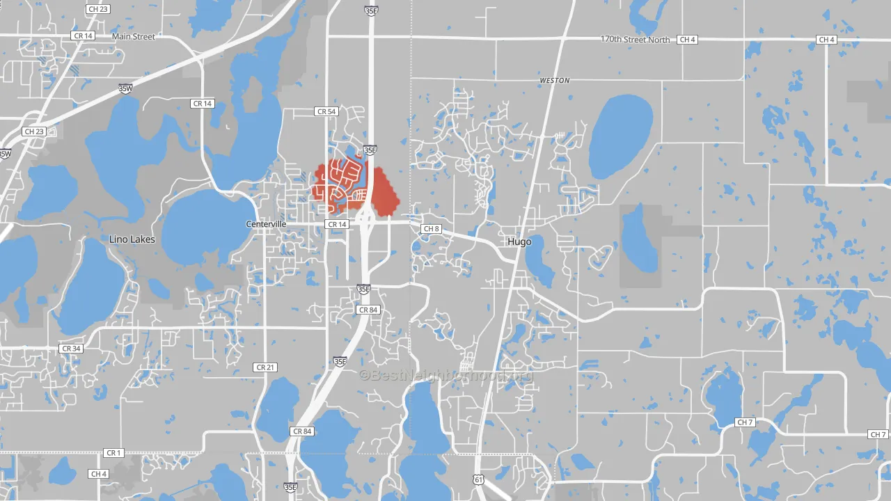 Transit Grade map of 55038, MN