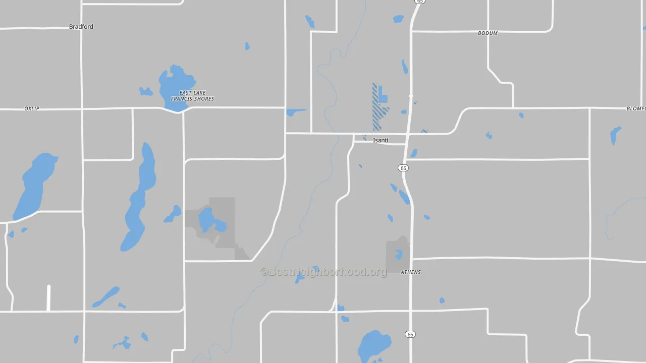 Transit Grade map of 55040, MN