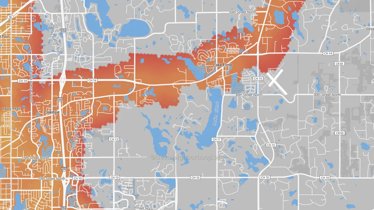 Transit Grade map of 55042, MN