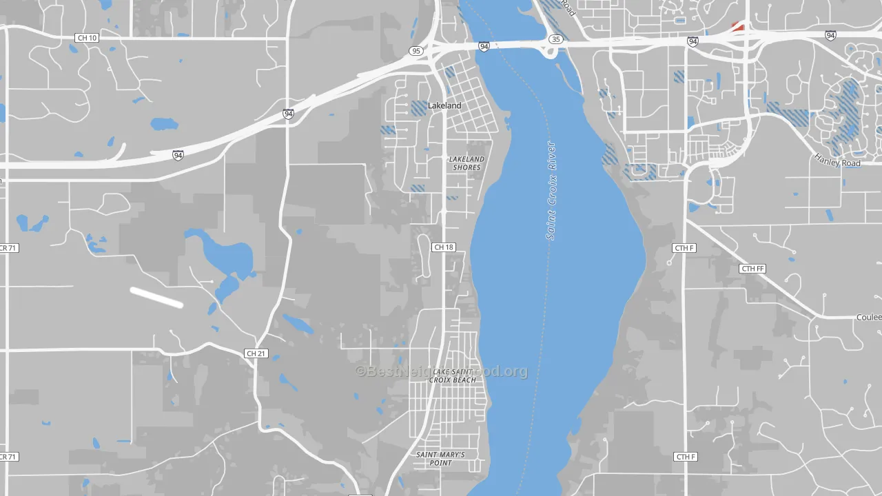 Transit Grade map of 55043, MN