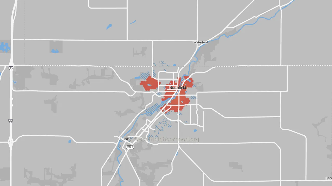 Transit Grade map of 55057, MN