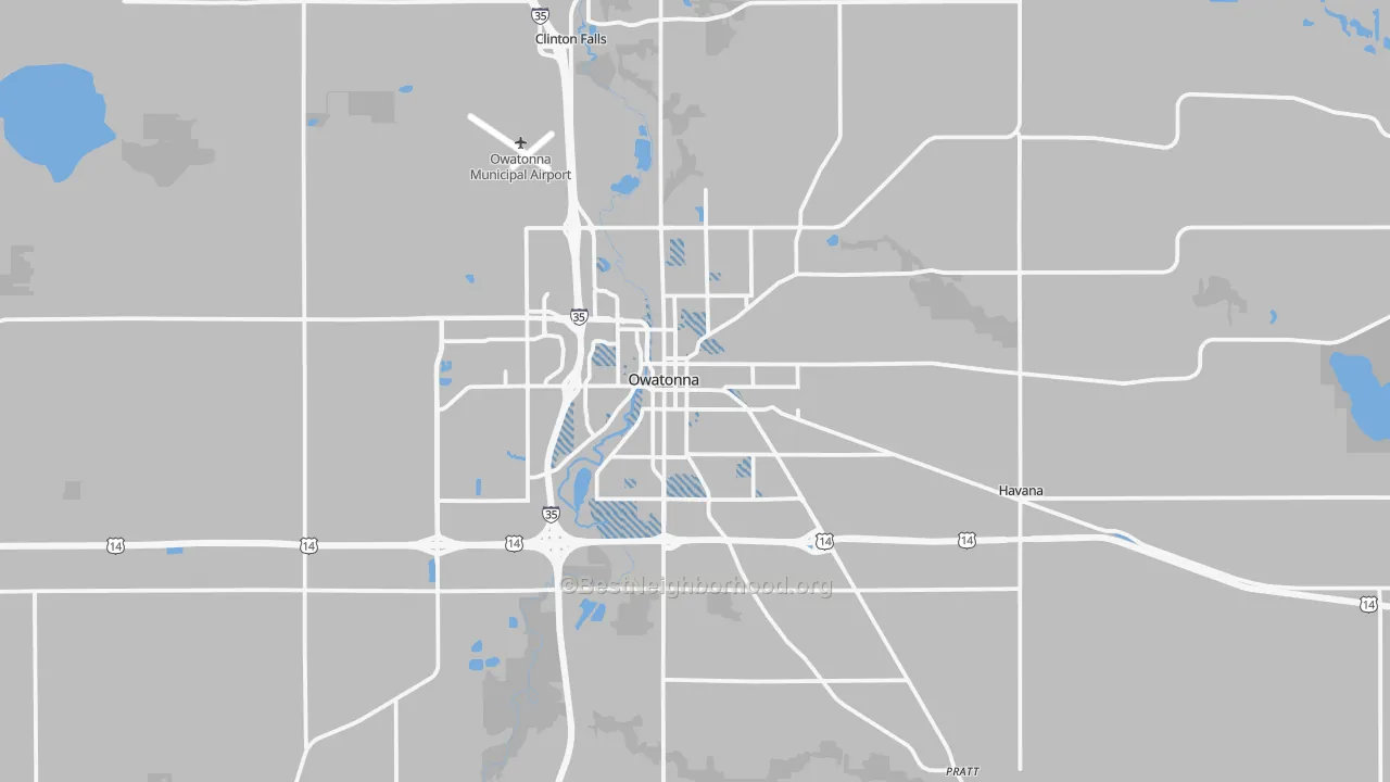 Transit Grade map of 55060, MN