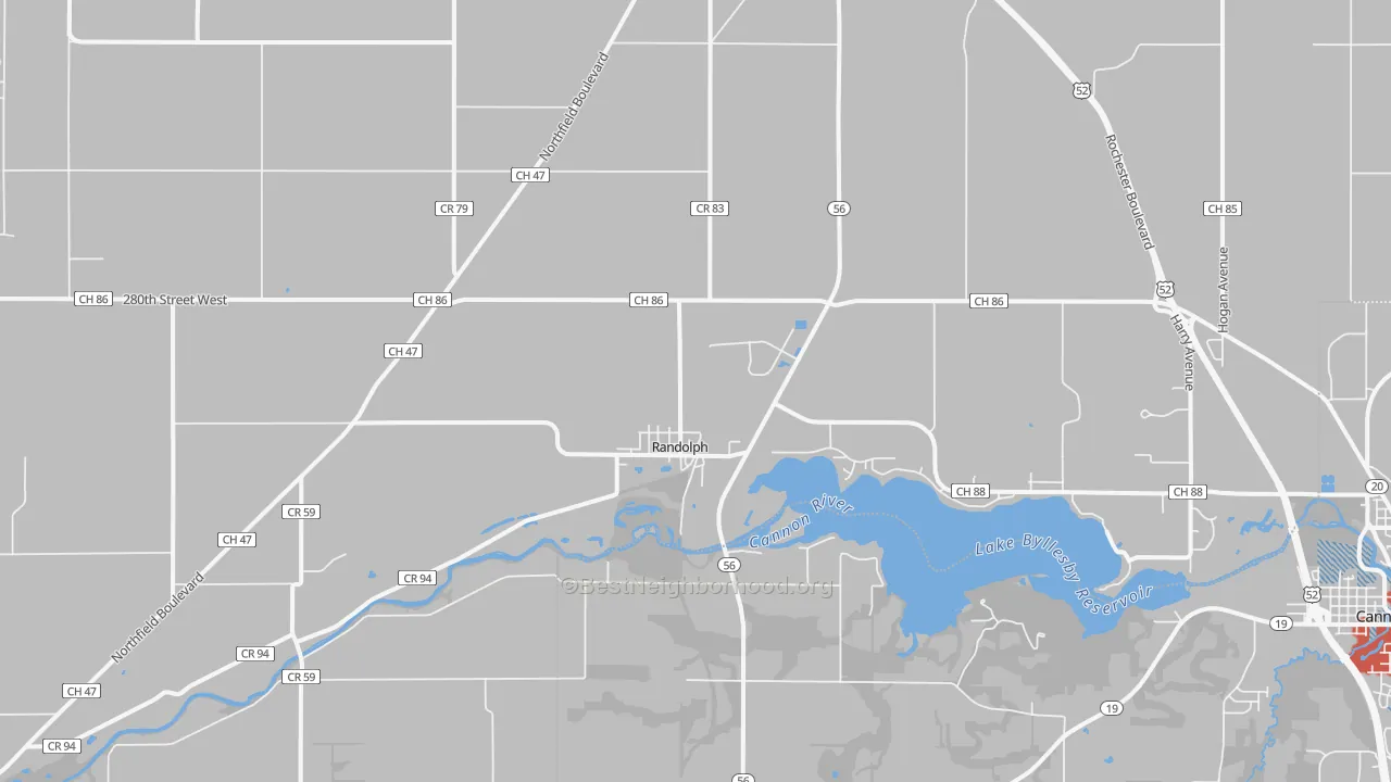 Transit Grade map of 55065, MN