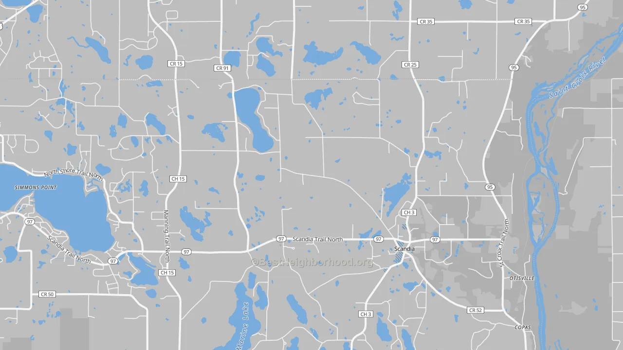 Transit Grade map of 55073, MN
