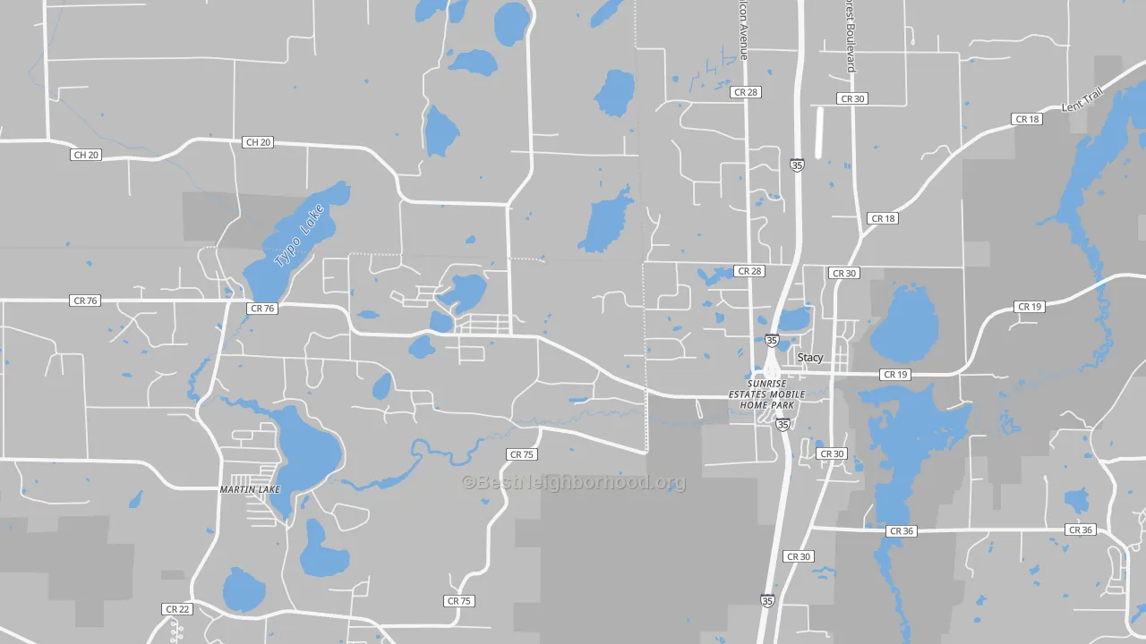 Transit Grade map of 55079, MN