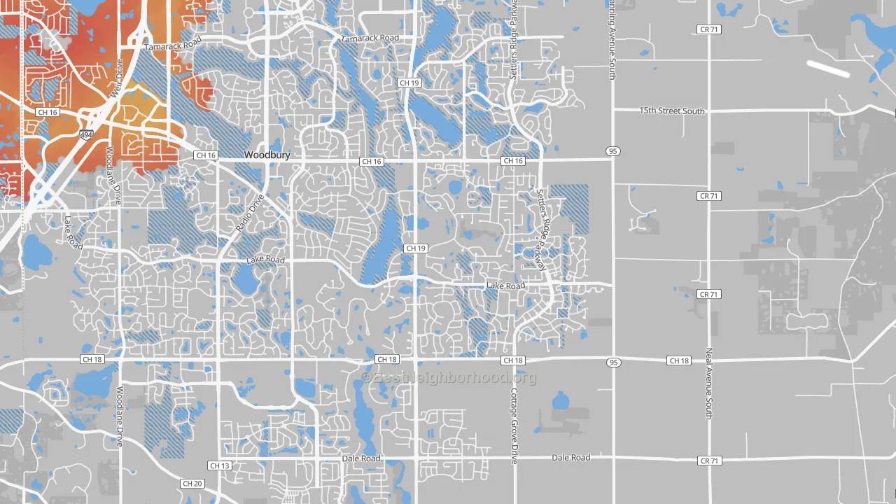 Transit Grade map of 55129, MN