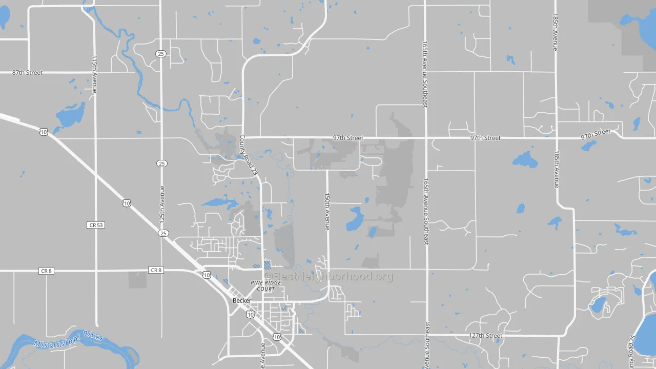 Transit Grade map of 55308, MN