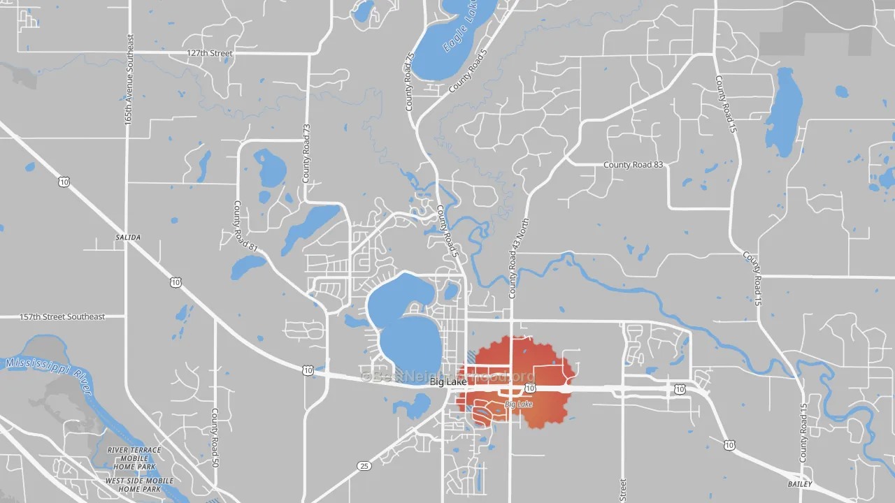 Transit Grade map of 55309, MN