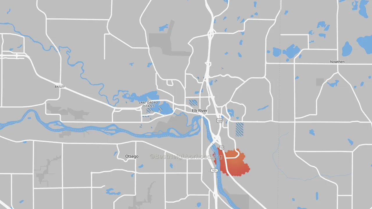 Transit Grade map of 55330, MN