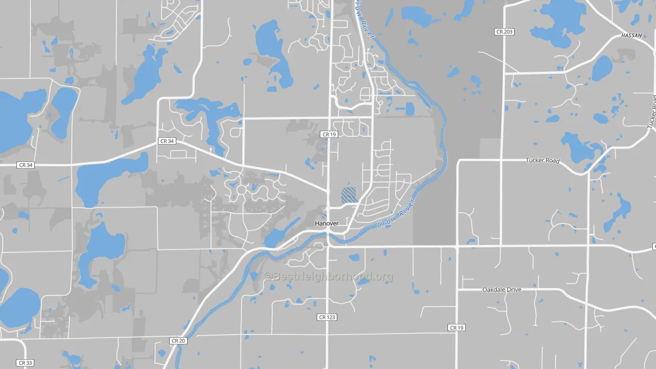 Transit Grade map of 55341, MN