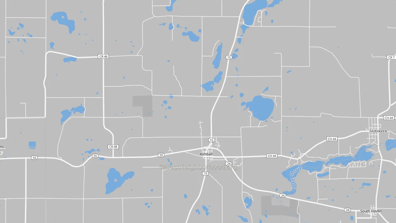 Transit Grade map of 55353, MN