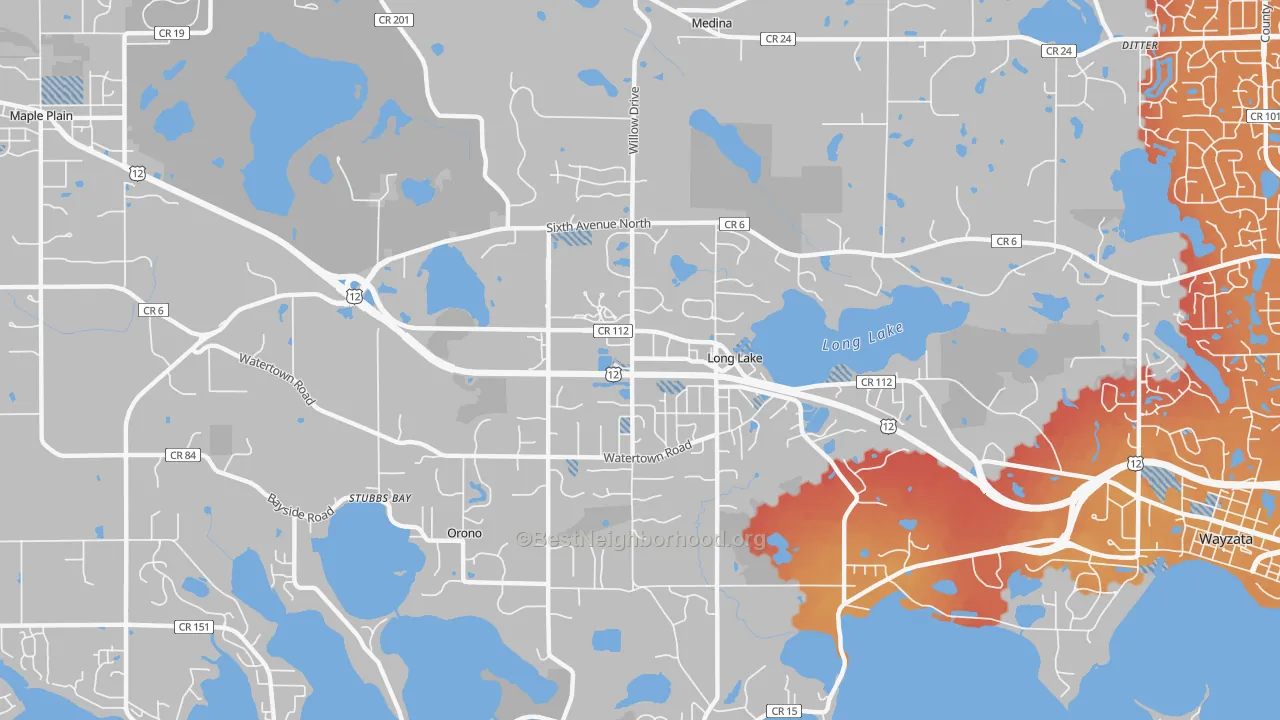 Transit Grade map of 55356, MN