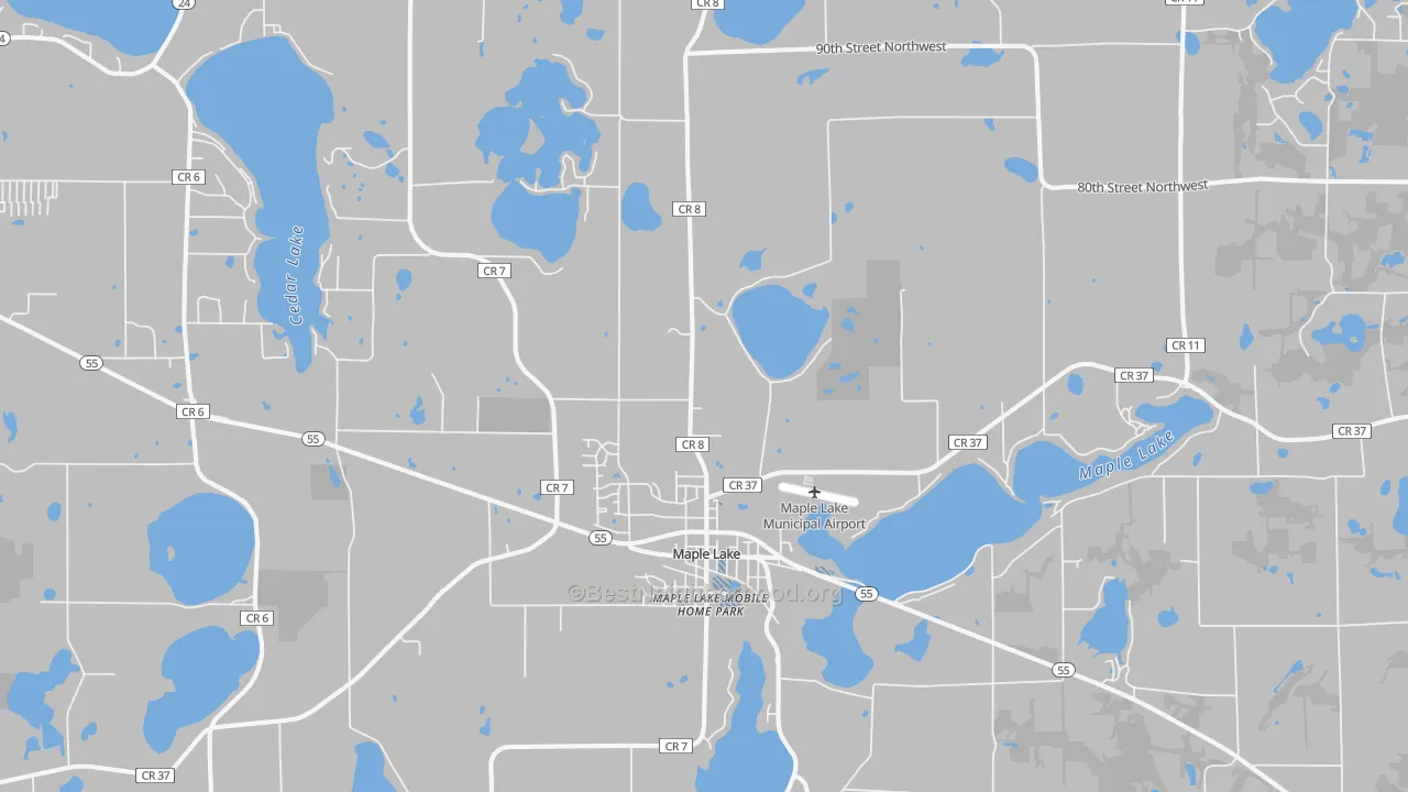 Transit Grade map of 55358, MN