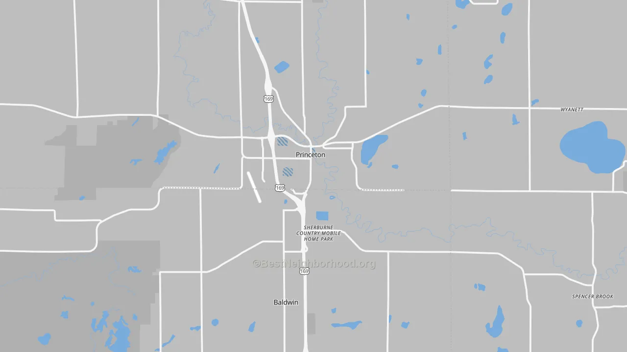 Transit Grade map of 55371, MN
