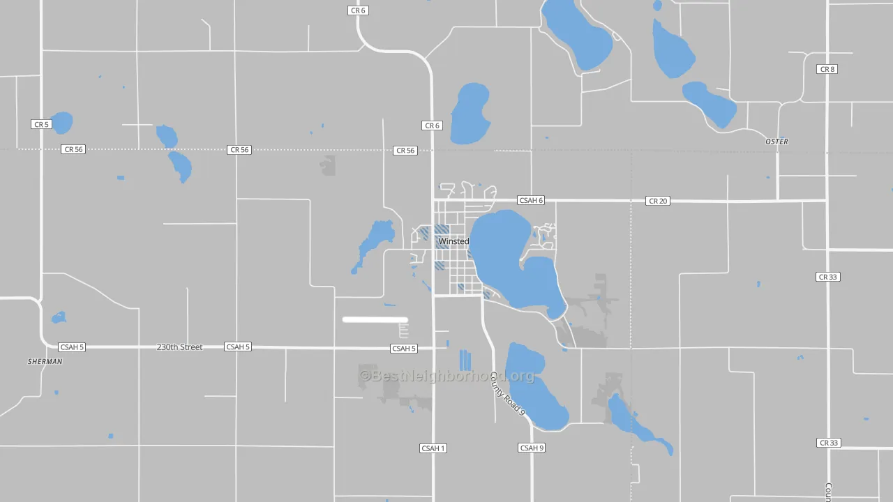 Transit Grade map of 55395, MN