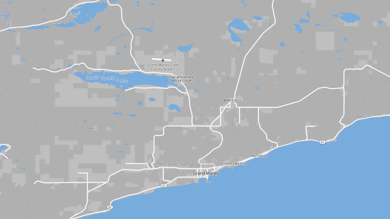 Transit Grade map of 55604, MN