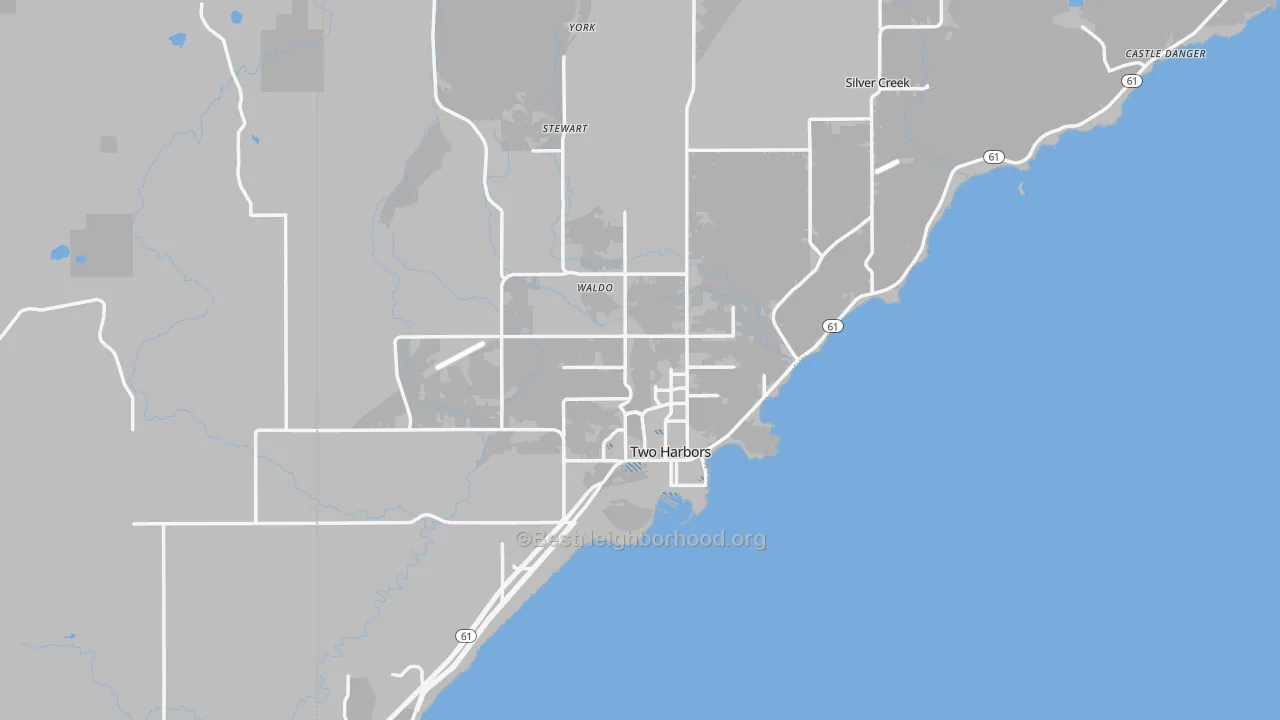 Transit Grade map of 55616, MN