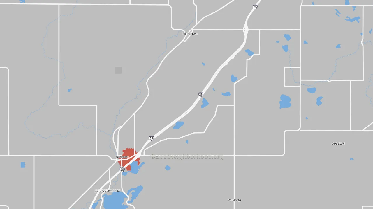 Transit Grade map of 55707, MN