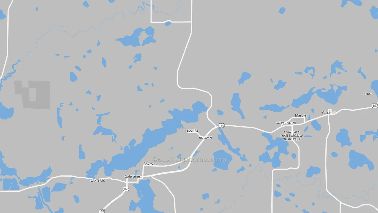 Transit Grade map of 55709, MN