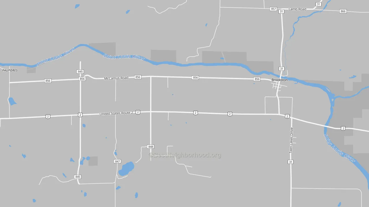 Transit Grade map of 55711, MN