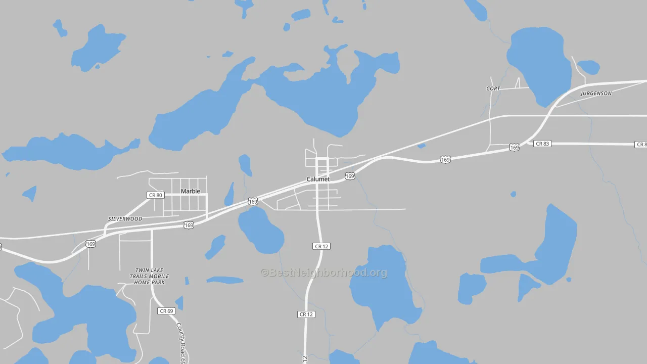 Transit Grade map of 55716, MN