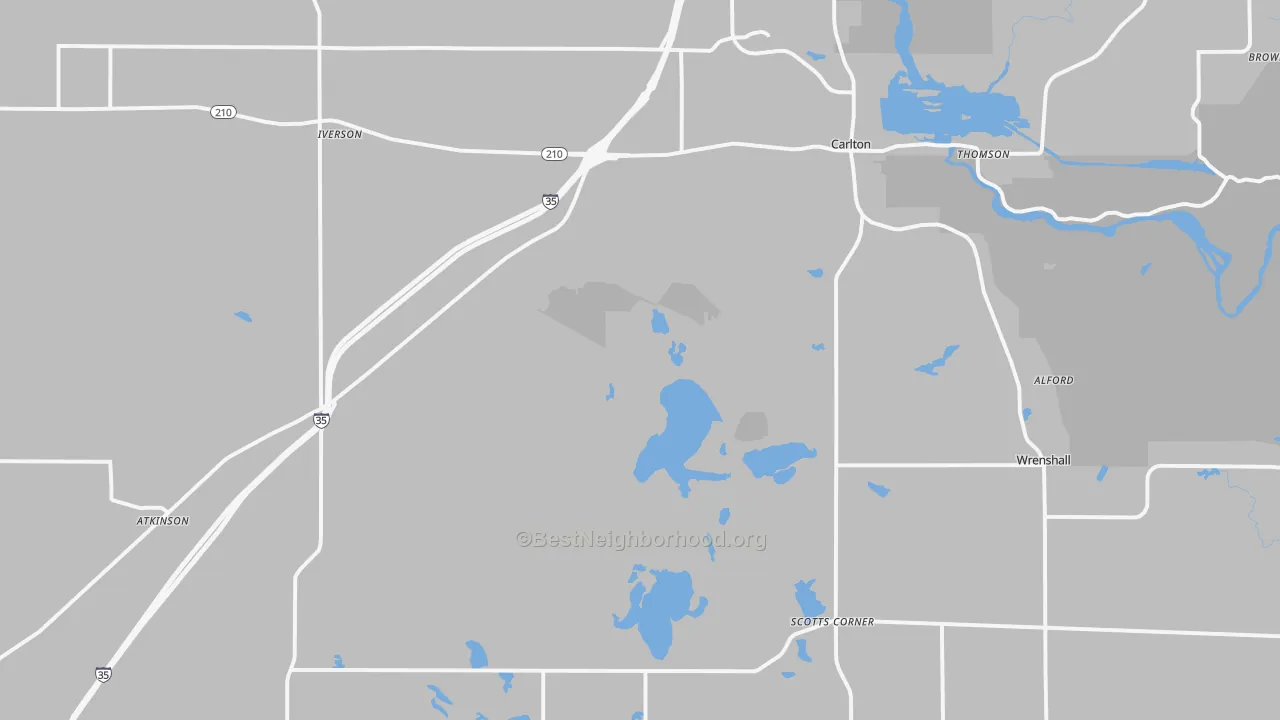 Transit Grade map of 55718, MN