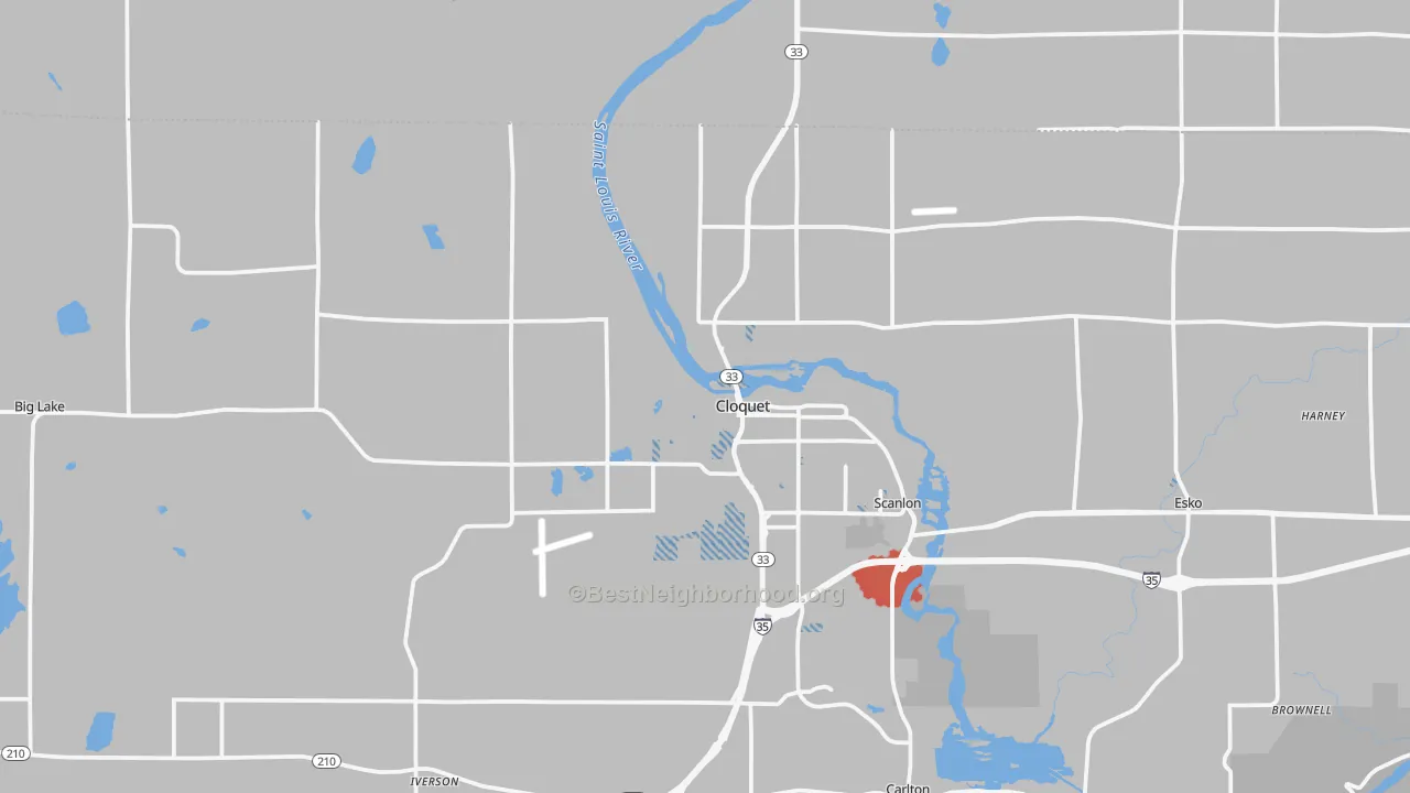 Transit Grade map of 55720, MN