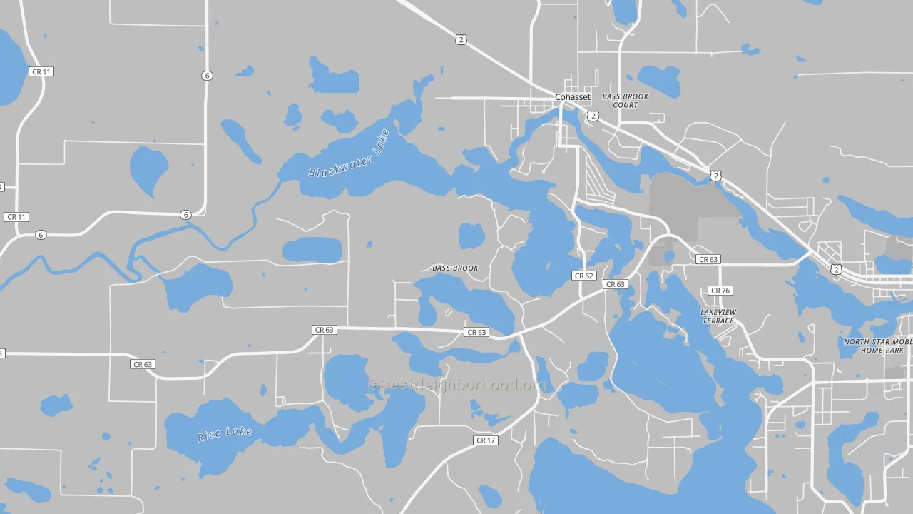 Transit Grade map of 55721, MN