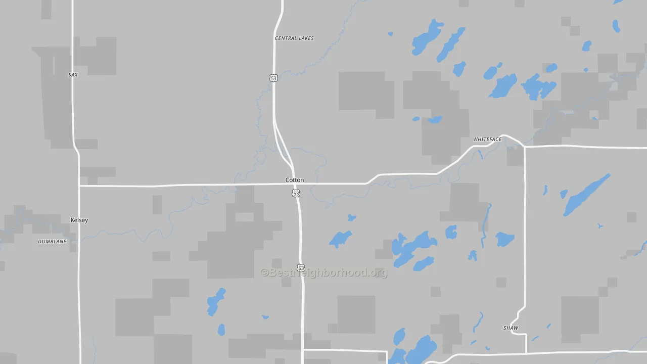 Transit Grade map of 55724, MN