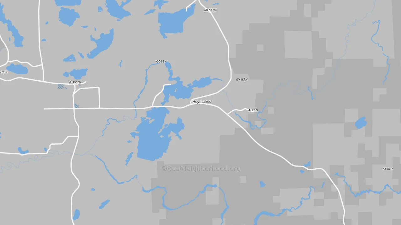 Transit Grade map of 55750, MN