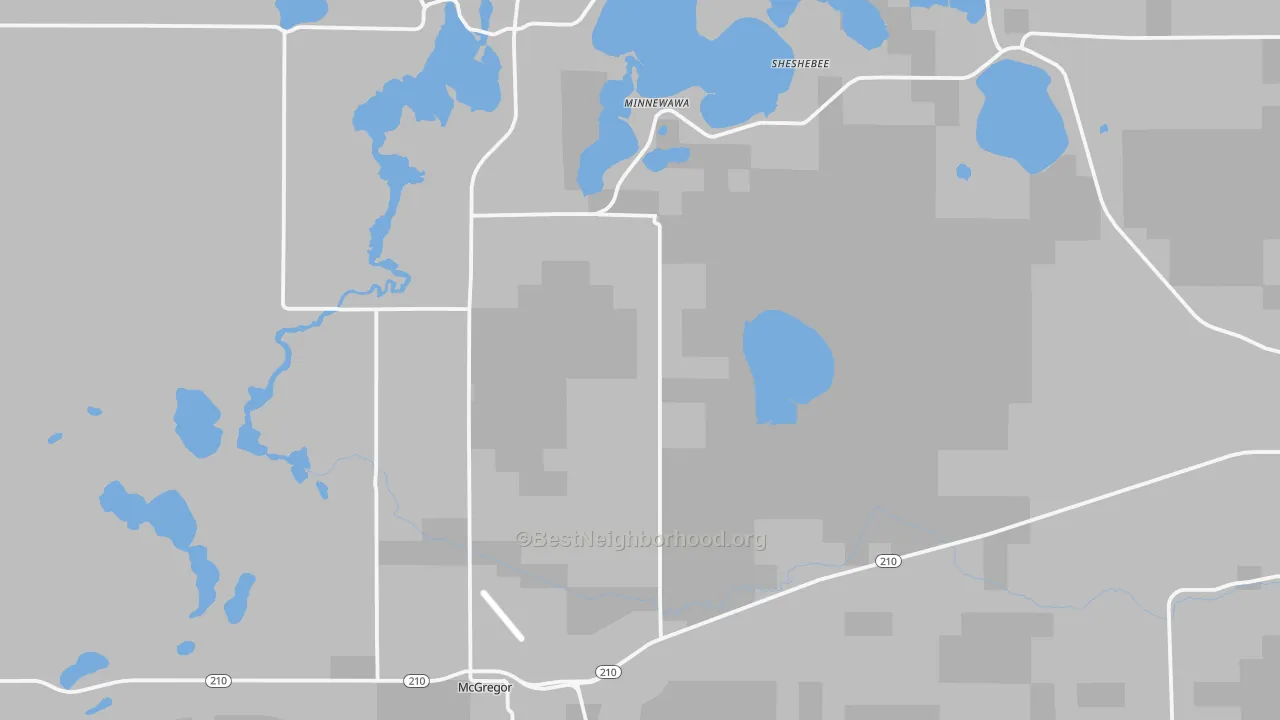 Transit Grade map of 55760, MN
