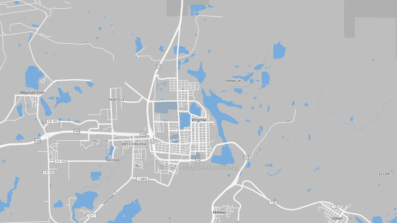 Transit Grade map of 55792, MN