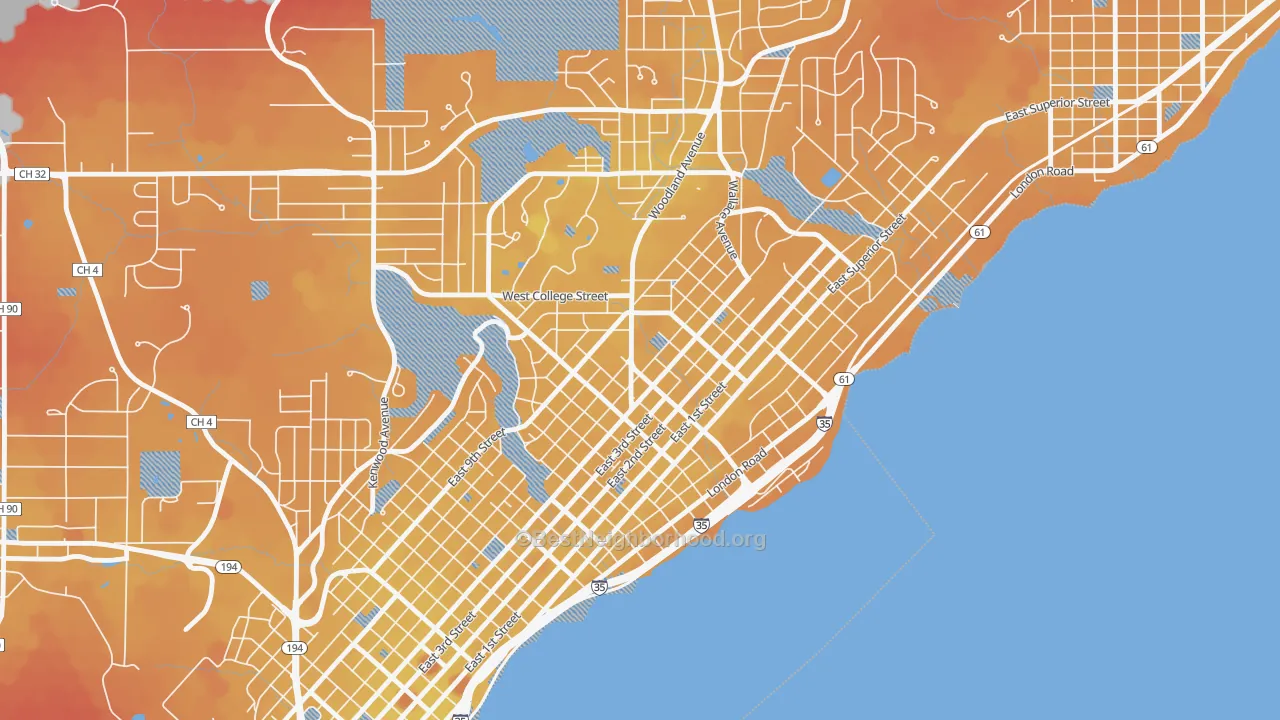 Transit Grade map of 55812, MN