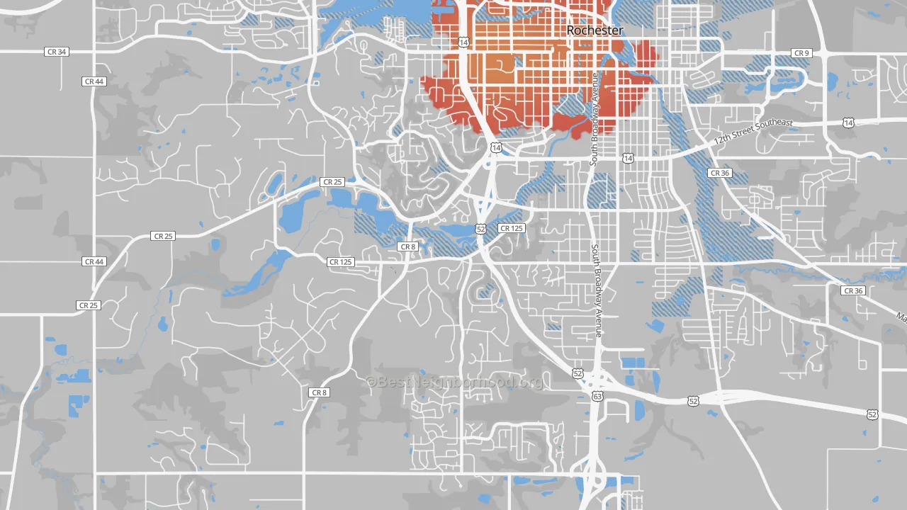 Transit Grade map of 55902, MN