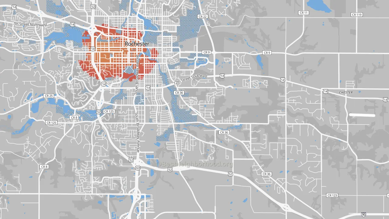 Transit Grade map of 55904, MN