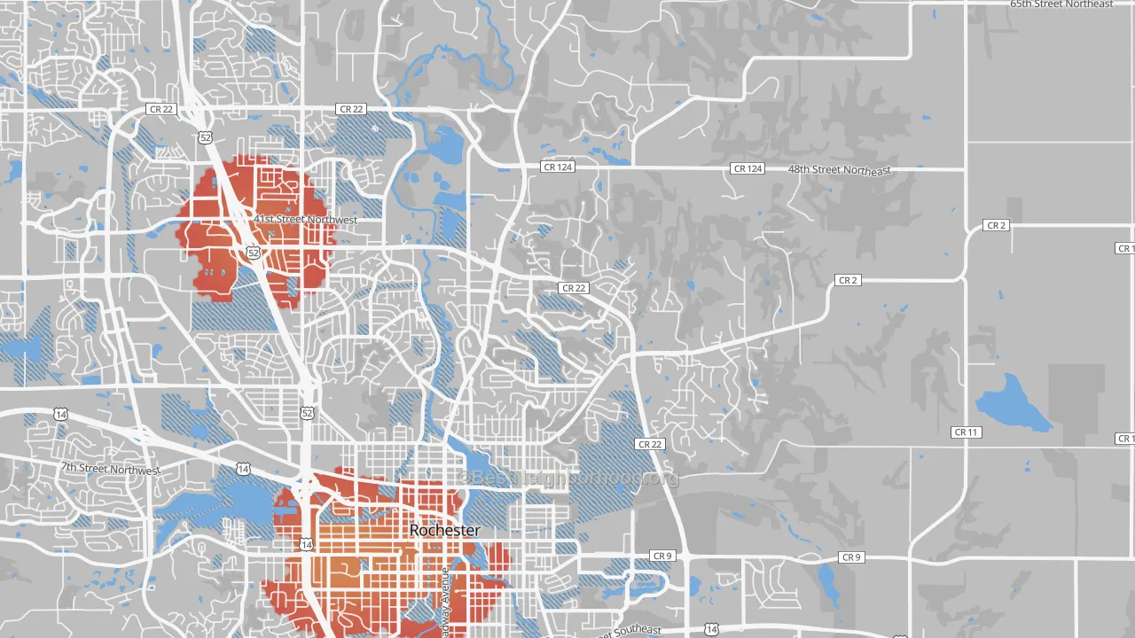 Transit Grade map of 55906, MN
