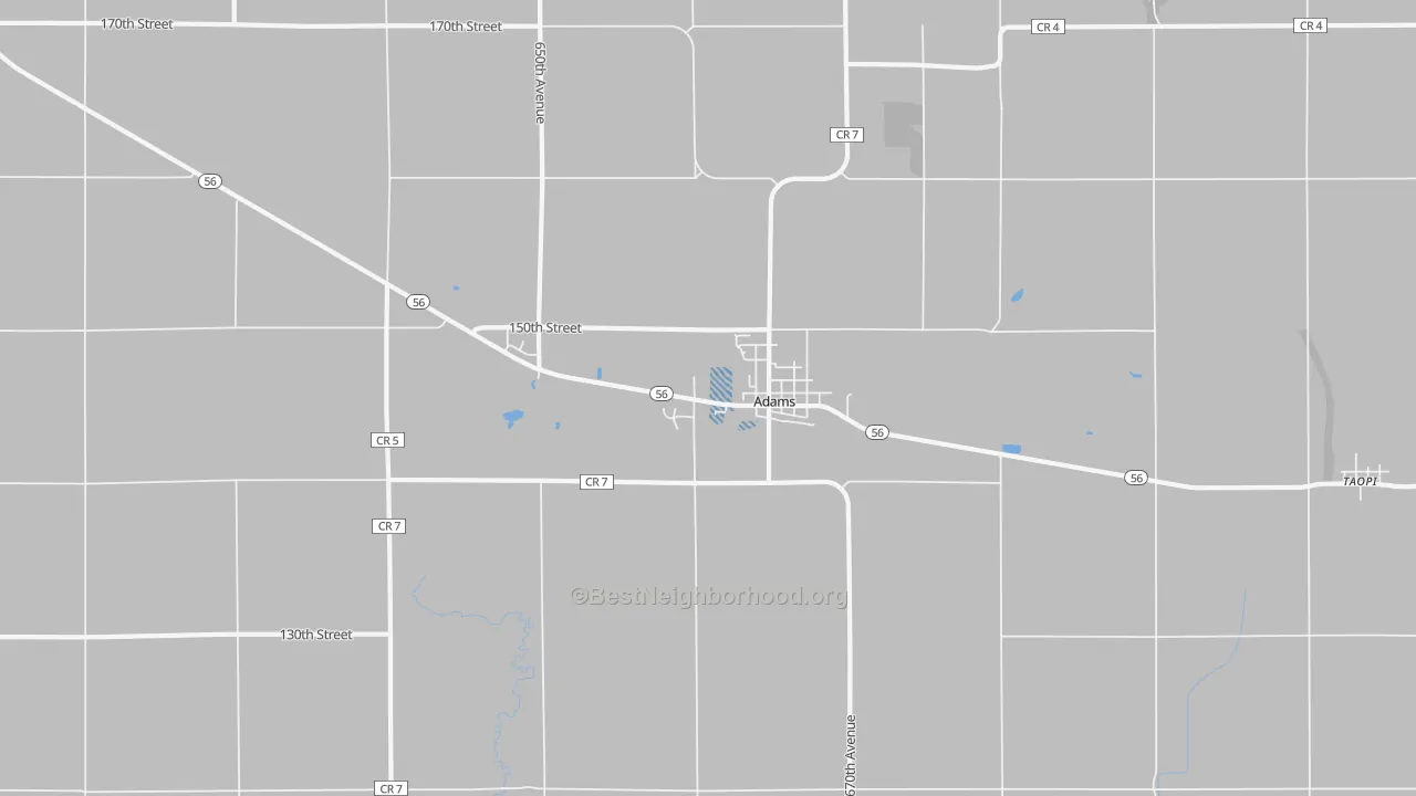 Transit Grade map of 55909, MN